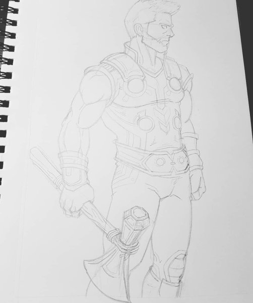 Тор карандашом для срисовки
