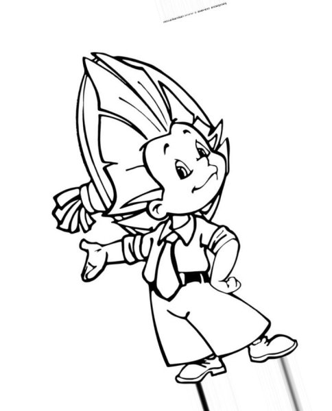 Незнайка раскраска