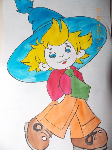 Рисование Незнайки