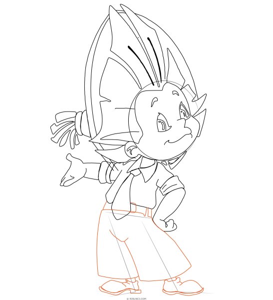 Незнайка раскраска