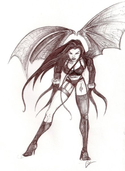 Рисунки для срисовки вампиры