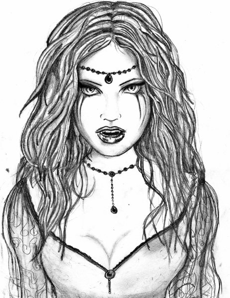 Раскраска вампиры для девочек