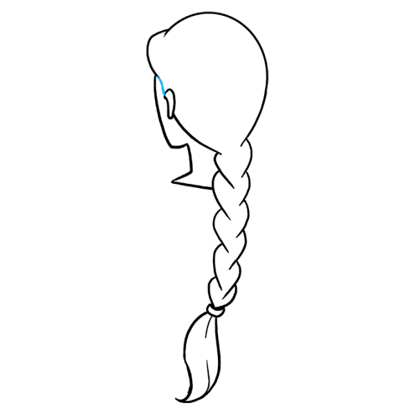 Коса раскраска