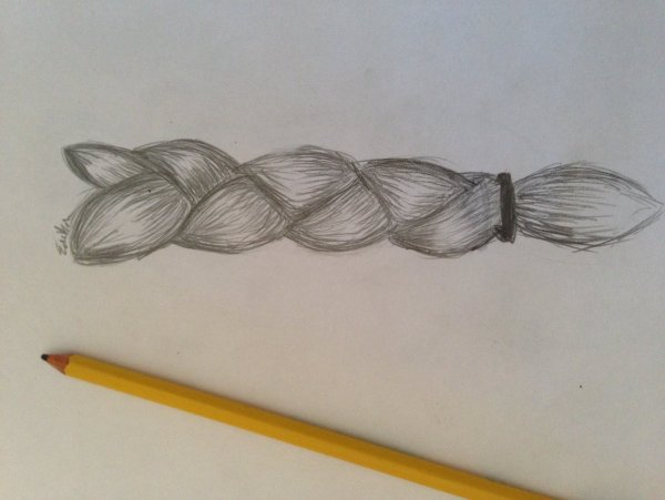 Нарисовать косичку