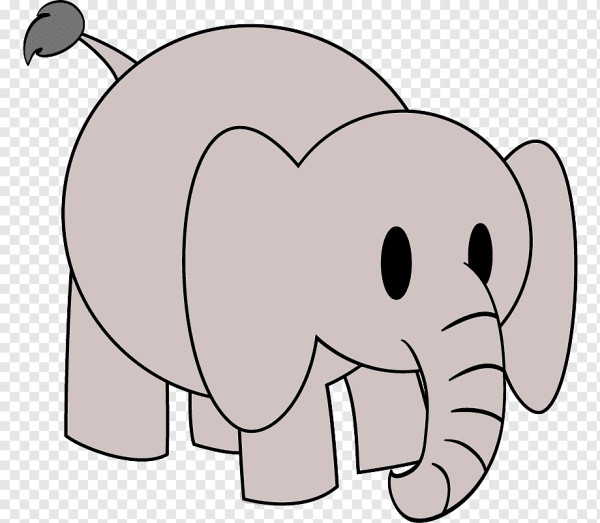 Лёгкие рисунки слоника