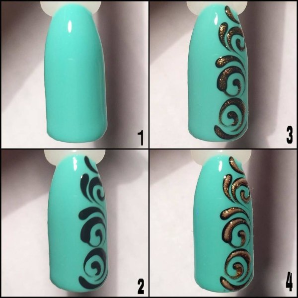 Вензеля на ногтях