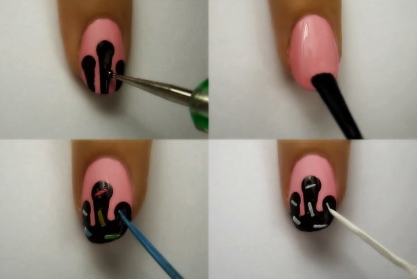 Рисунки на ногтях для начинающих