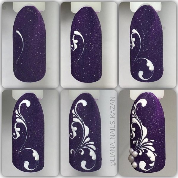 Вензеля на ногтях