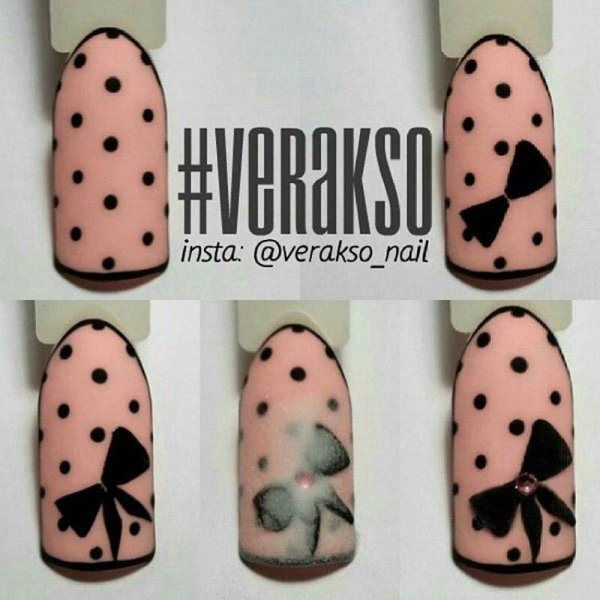 Рисунки на ногтях пошагово