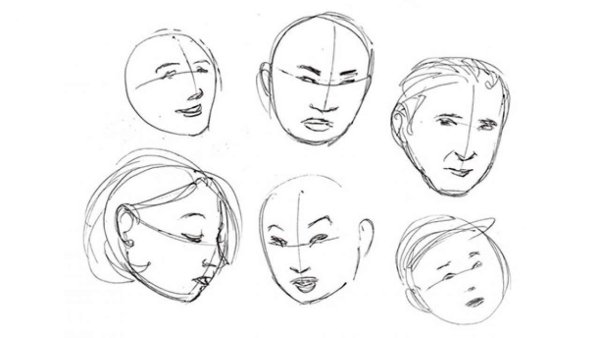 Лицо человека рисунок