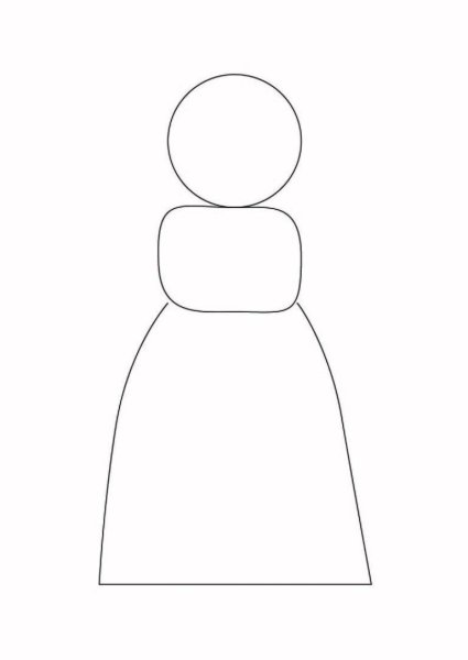 Рисование бабушки пошагово