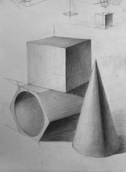 Натюрморт из геометрических фигур