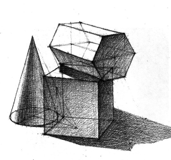 Геометрические предметы в перспективе