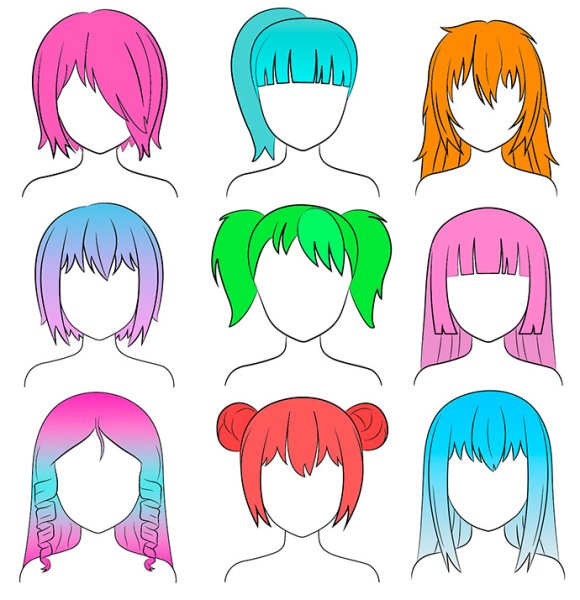 Прически карандашом