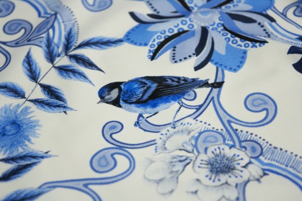 Обои с синим рисунком