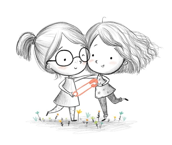 Рисунки для срисовки подруги