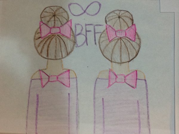 Срисовка подруг легко для начинающих