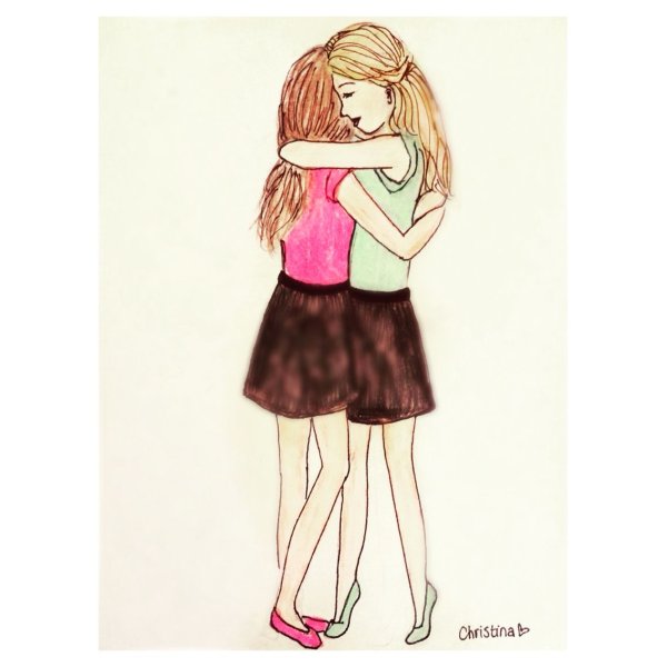 Рисунки для срисовки для сестры легкие