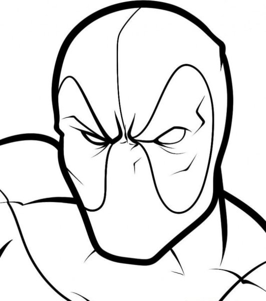 Дэдпул рисунок карандашом