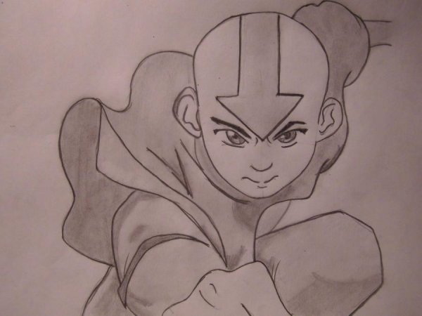 Аватар Легенда об Аанге персонажи карандашом