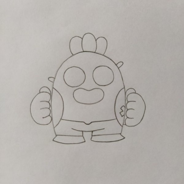 Спайк Браво старс карандашом