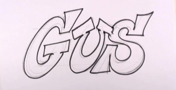 Надписи простым карандашом