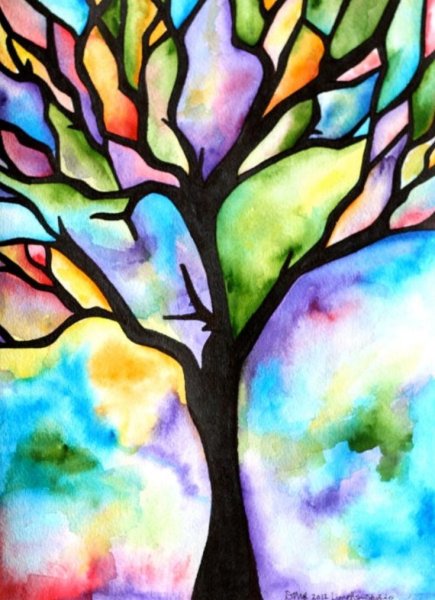 Рисунки для срисовки красками