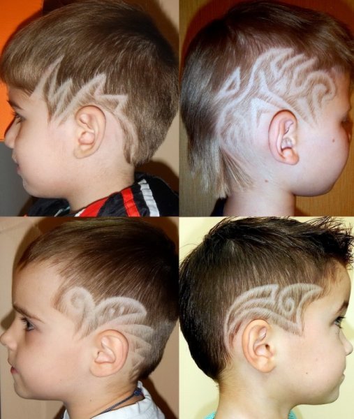 Стрижки для мальчиков с узорами