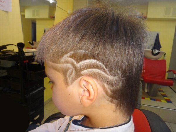 Выстриги для мальчиков на светлых волосах