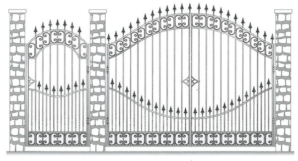 Эскизы кованых ворот