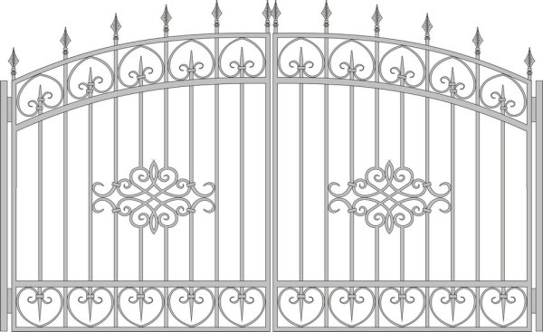 Эскизы кованых ворот