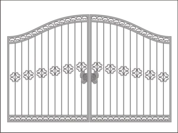 Эскизы кованных ворот и калиток