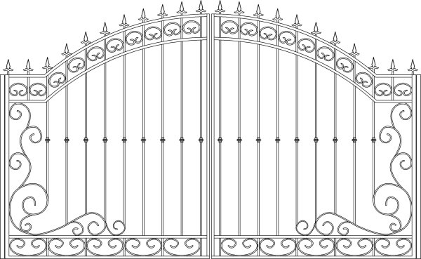 Эскизы кованых ворот