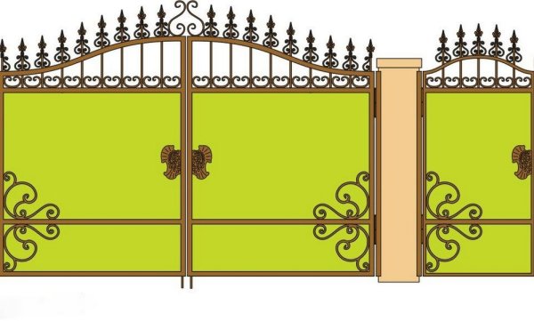 Узоры на ворота и калитки