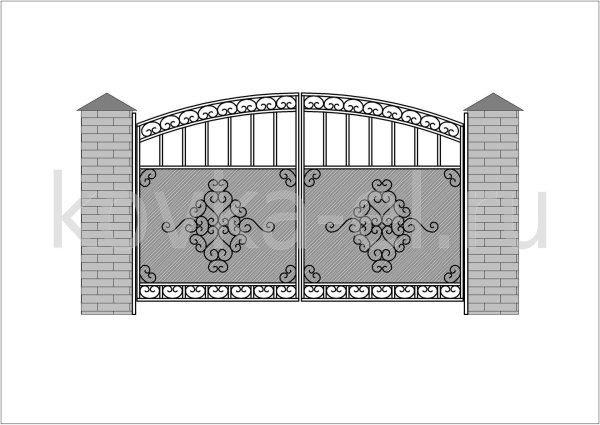 Въездные ворота эскизы