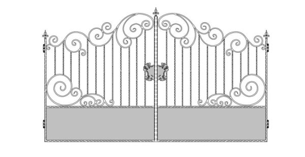 Трафареты на ворота