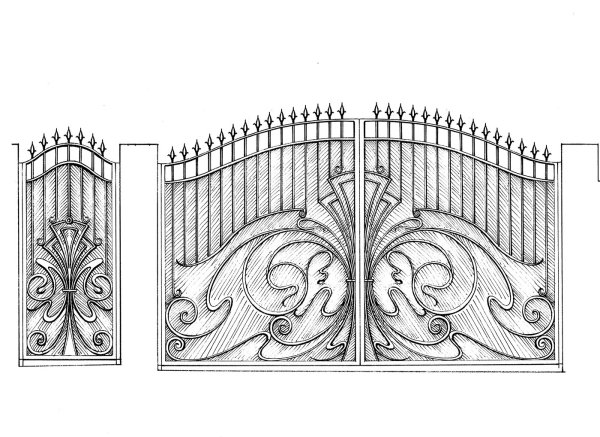 Эскизы кованных изделий