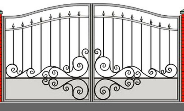 Узоры на ворота из профильной трубы