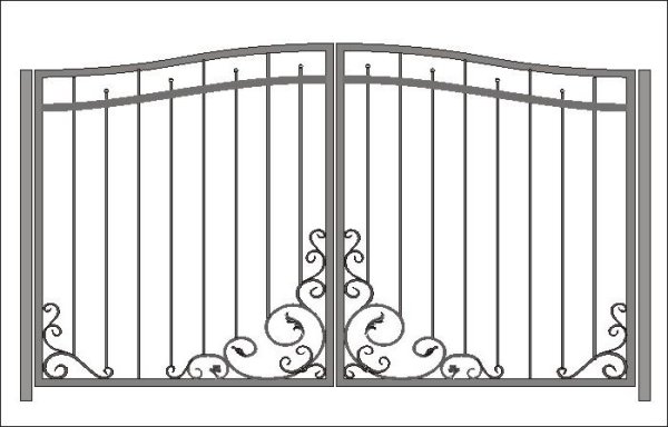 Эскизы кованых ворот