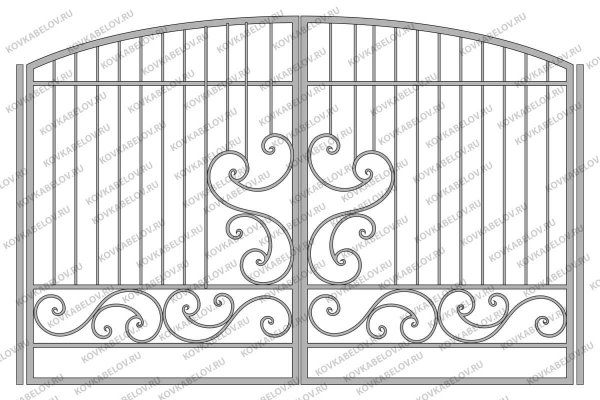 Ворота холодная ковка эскизы