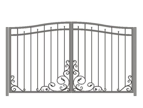 Металлические узоры на ворота
