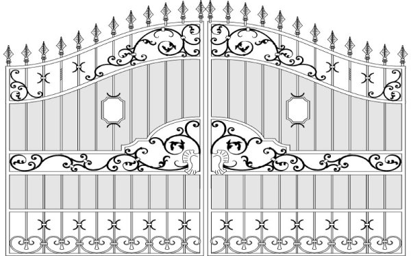 Эскизы кованых ворот