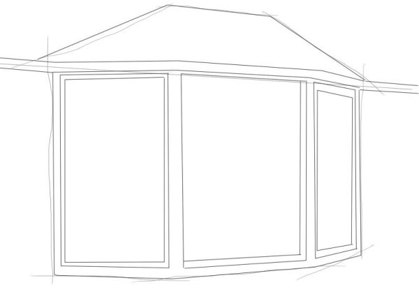 Окно карандашом