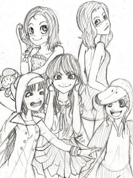 Друзья зарисовка