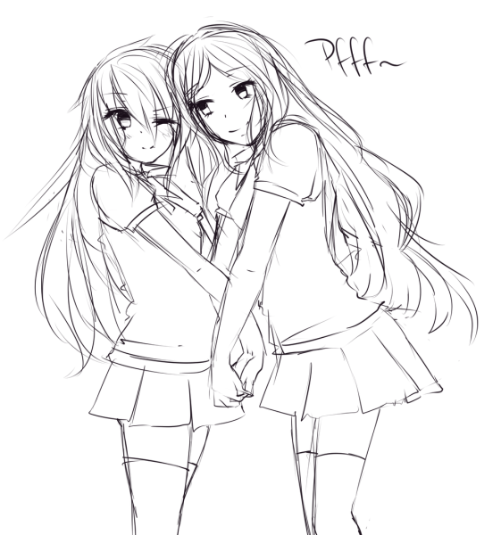 Рисунки для срисовки подруги