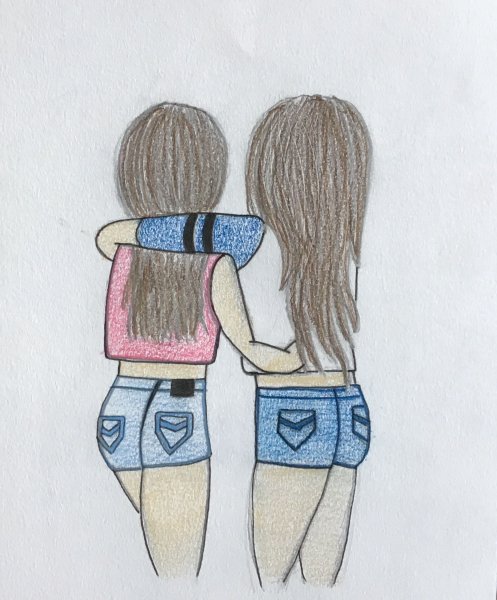 Рисуночки для подруги лёгкие