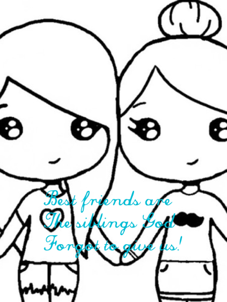 Легкие рисунки для лучшей подруги