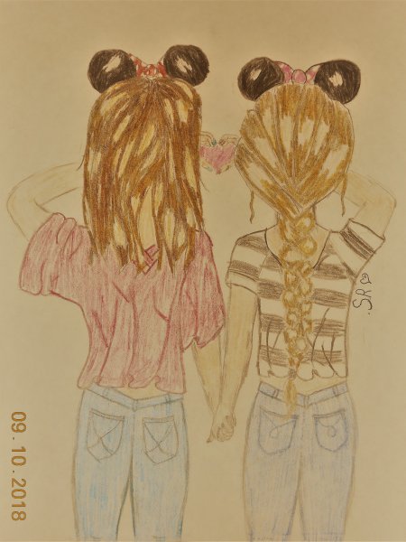 Подруги для срисовки