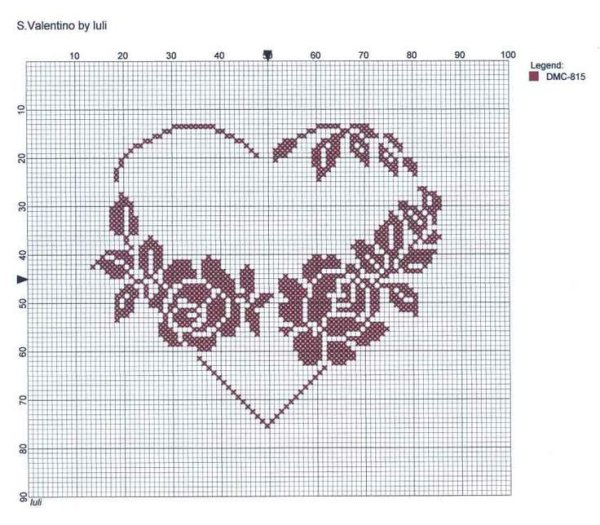 Легкий рисунок крестиком