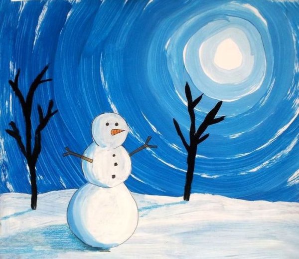 Зимние рисунки